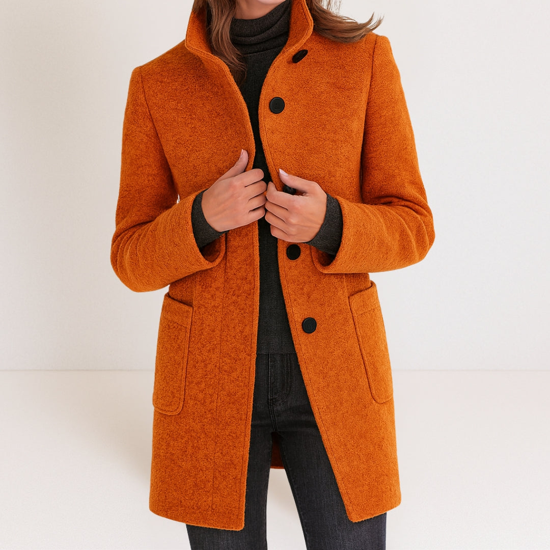 Stella™ | Casaco feminino com gola alta