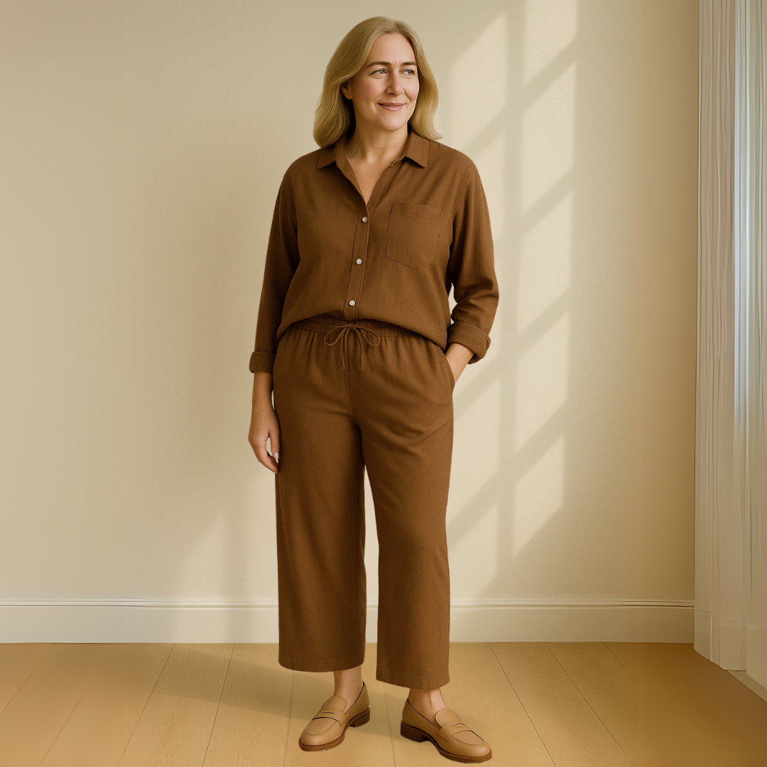 Yvonne™ | Conjunto de 2 peças - Blusa & Calças largas