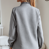 Laura™ | Blusa Luxuosa com Franja