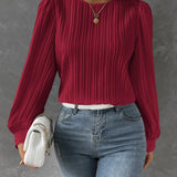 Bianca™ | Blusa Elegante com Mangas Lanternas Longas