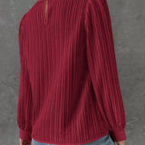 Bianca™ | Blusa Elegante com Mangas Lanternas Longas