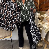 Janny™ | Blusa de Manga Longa Casual com Padrão Elegante