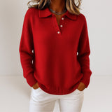 Olivia™ | Pullover de malha suave com gola