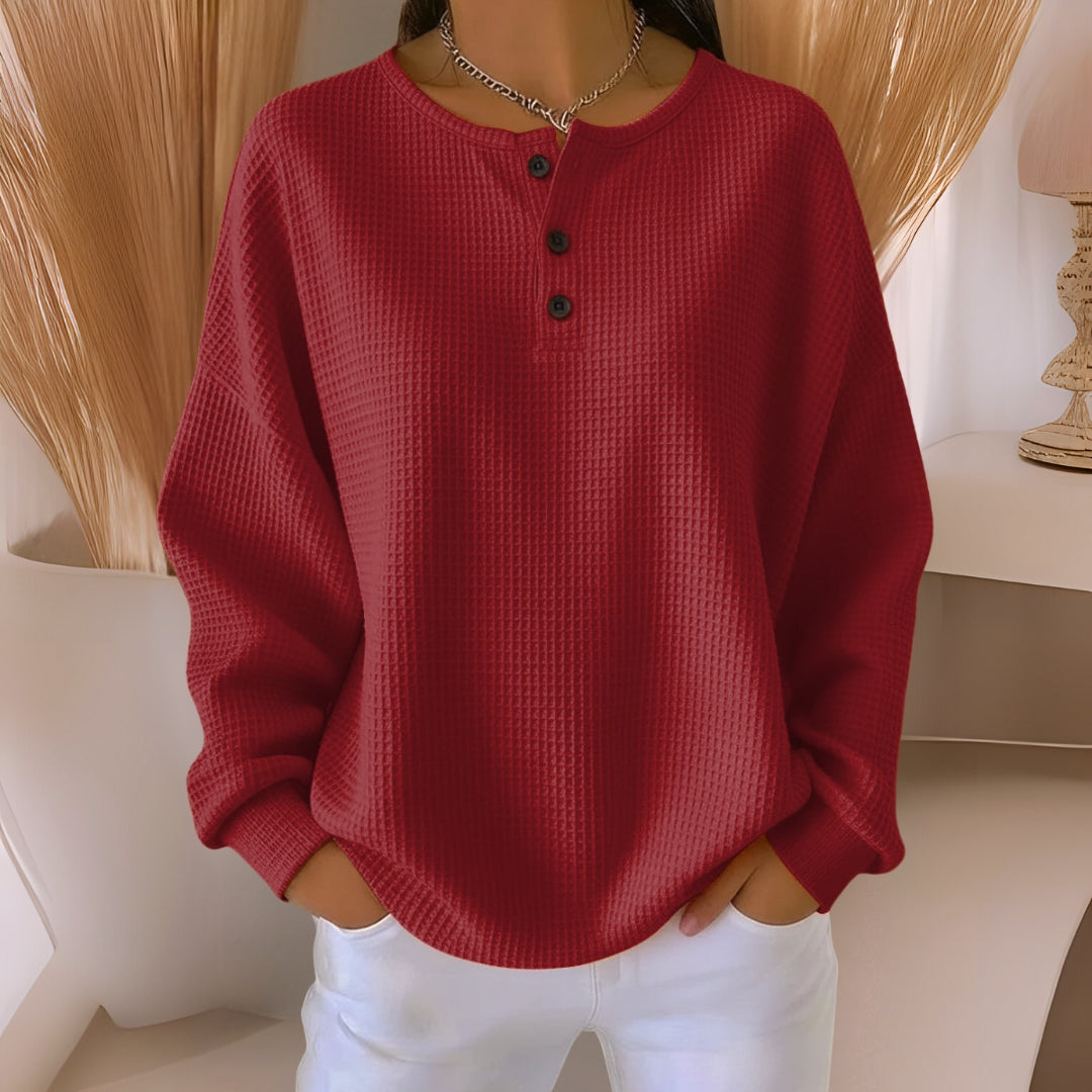 Anne™ | Sweatshirt Casual com Gola