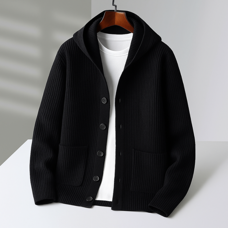 Rafael – Cardigan Elegante de Malha para Homens
