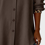 Maria™ – Blusa de manga comprida com padrão leopardo