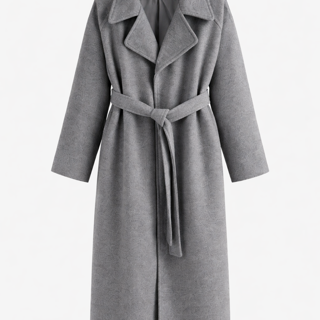 Joana | Casaco em lã com cinto
