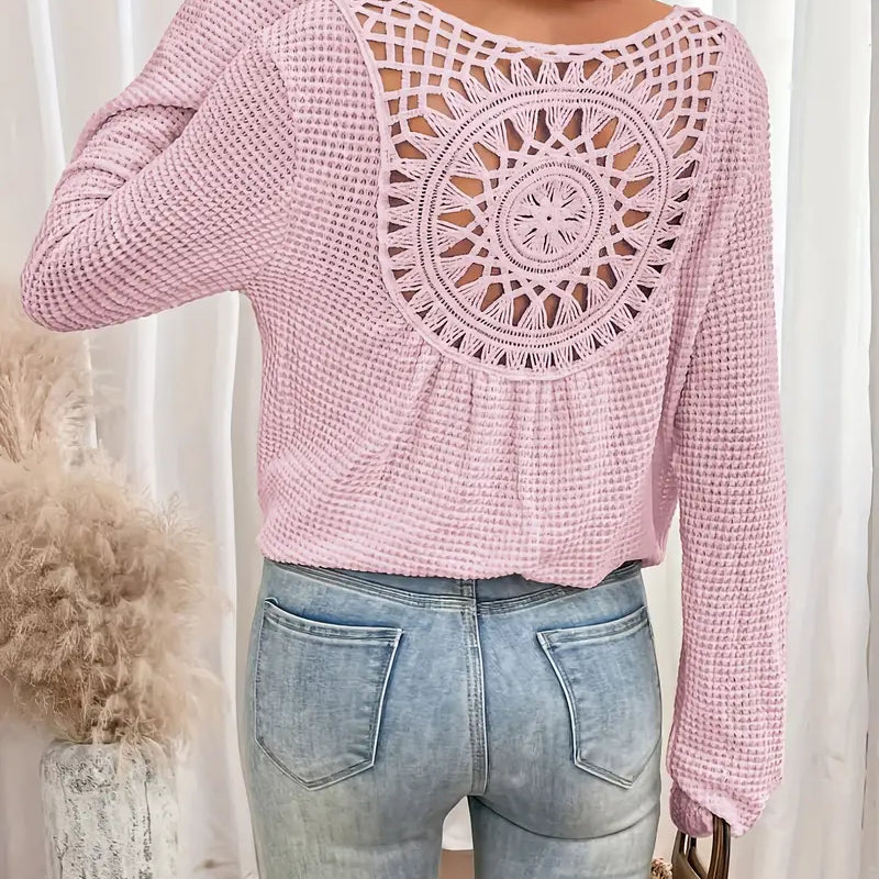 Wilma™ | Blusa Elegante em Estilo Ibiza com Decote em V