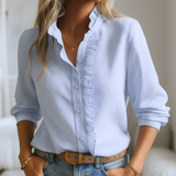 Laura™ | Blusa Luxuosa com Franja