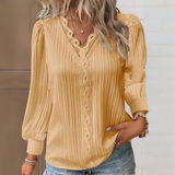 Maria™ | Blusa Elegante no Estilo de Ibiza com Detalhes em Renda