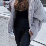 Casaco Bomber com Capuz para Mulheres