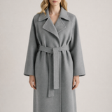 Joana | Casaco em lã com cinto