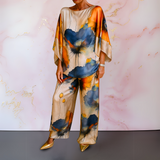 Moniek™ | Conjunto de Senhora em Satin de Duas Peças