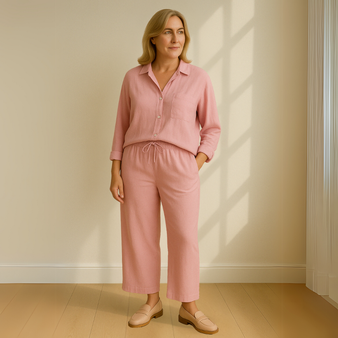 Yvonne™ | Conjunto de 2 peças - Blusa & Calças Largas