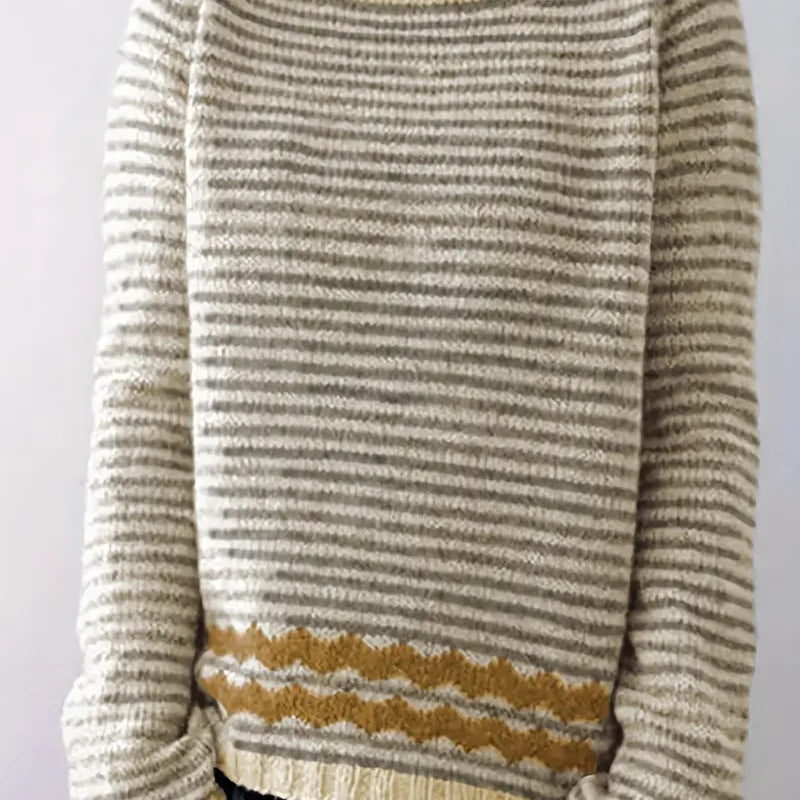 Rosa – Camisola de malha às riscas