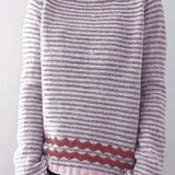 Rosa – Camisola de malha às riscas