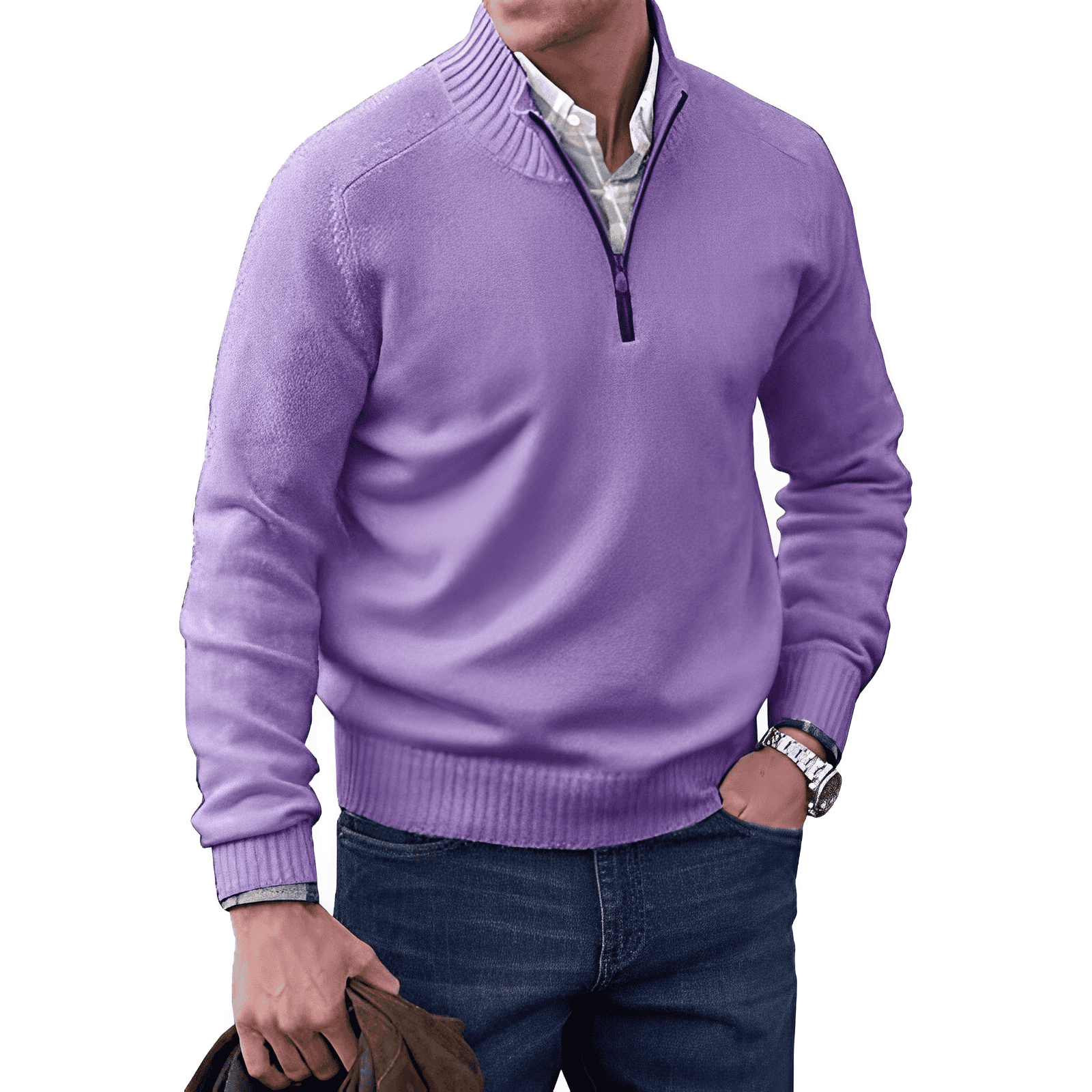 Theo™ | O Pullover Elegante com Zíper