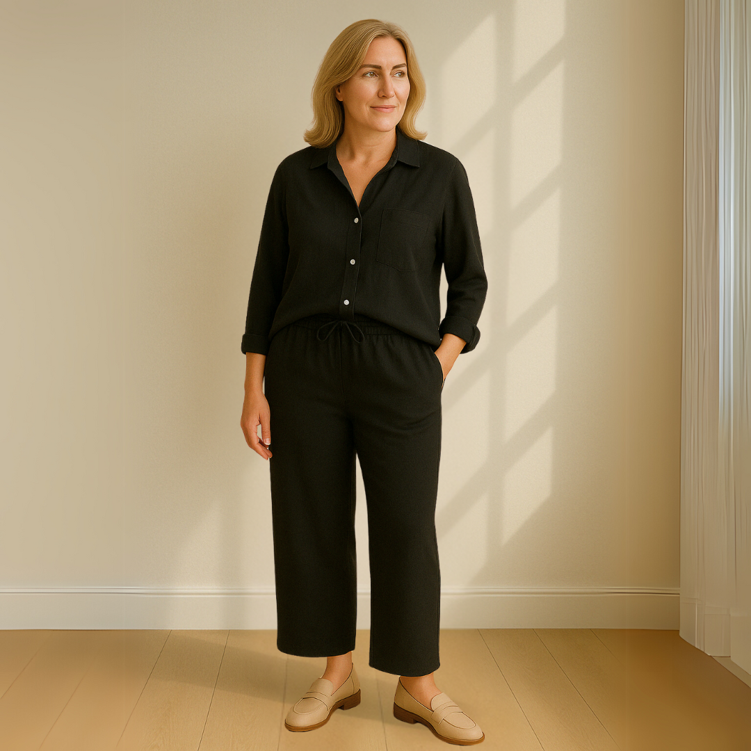 Yvonne™ | Conjunto de 2 peças - Blusa & Calças largas