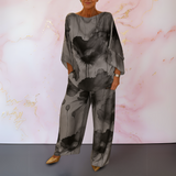 Moniek™ | Conjunto de Senhora em Satin de Duas Peças