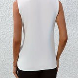 Annabel™ | Blusa Sem Mangas com Decote em V