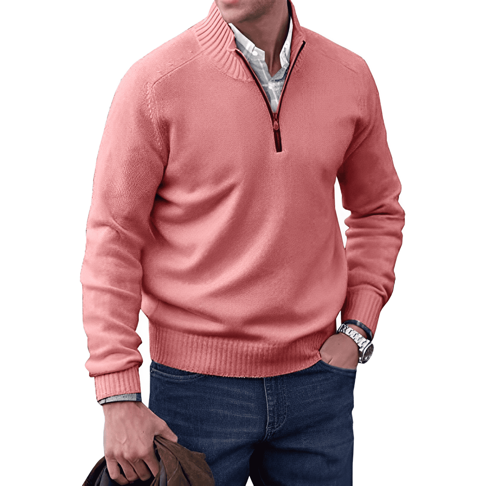Theo™ | O Pullover Elegante com Zíper