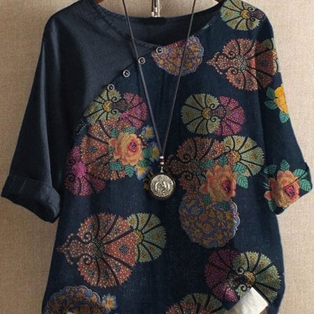 Katarina™ | Blusa solta com floral