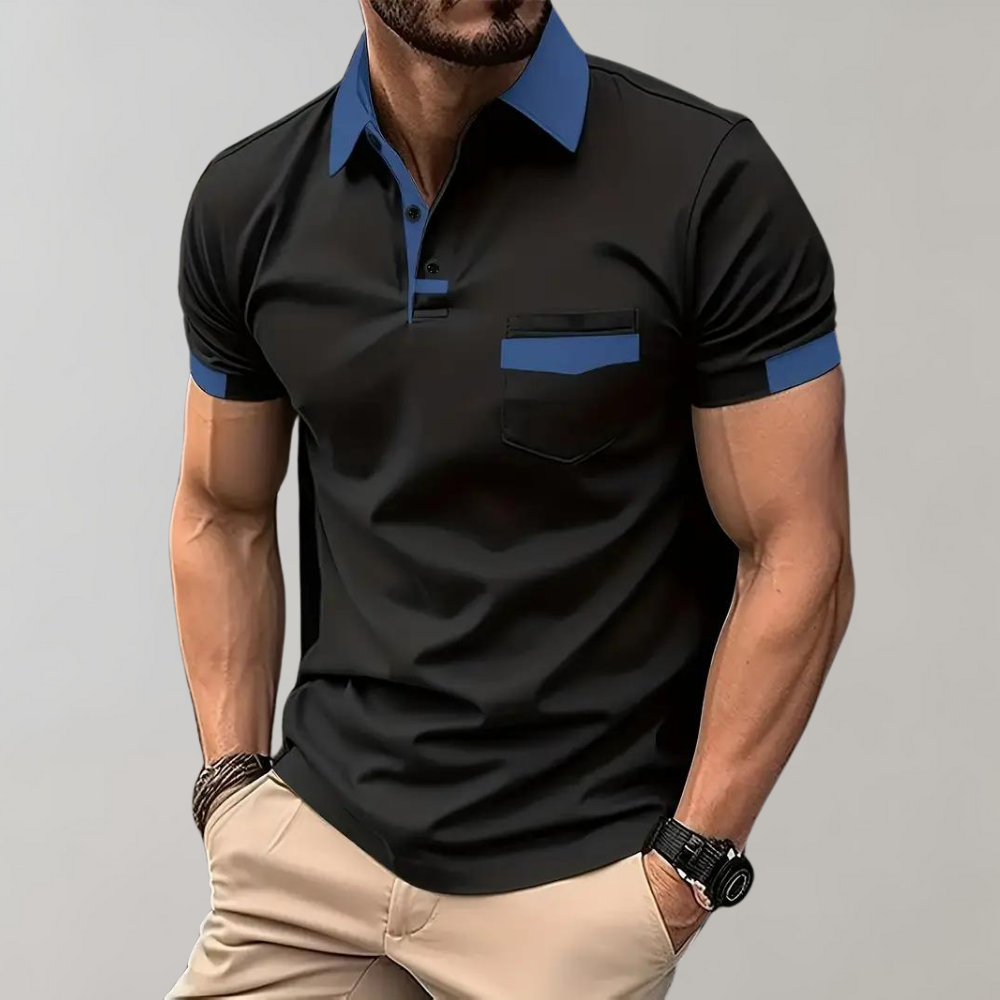 Marco - Camisa polo de algodão casual