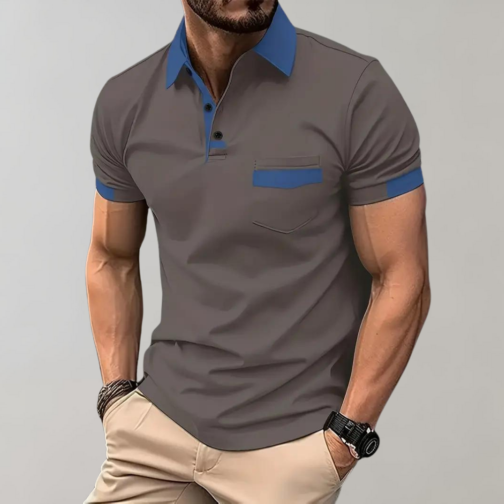 Marco - Camisa polo de algodão casual