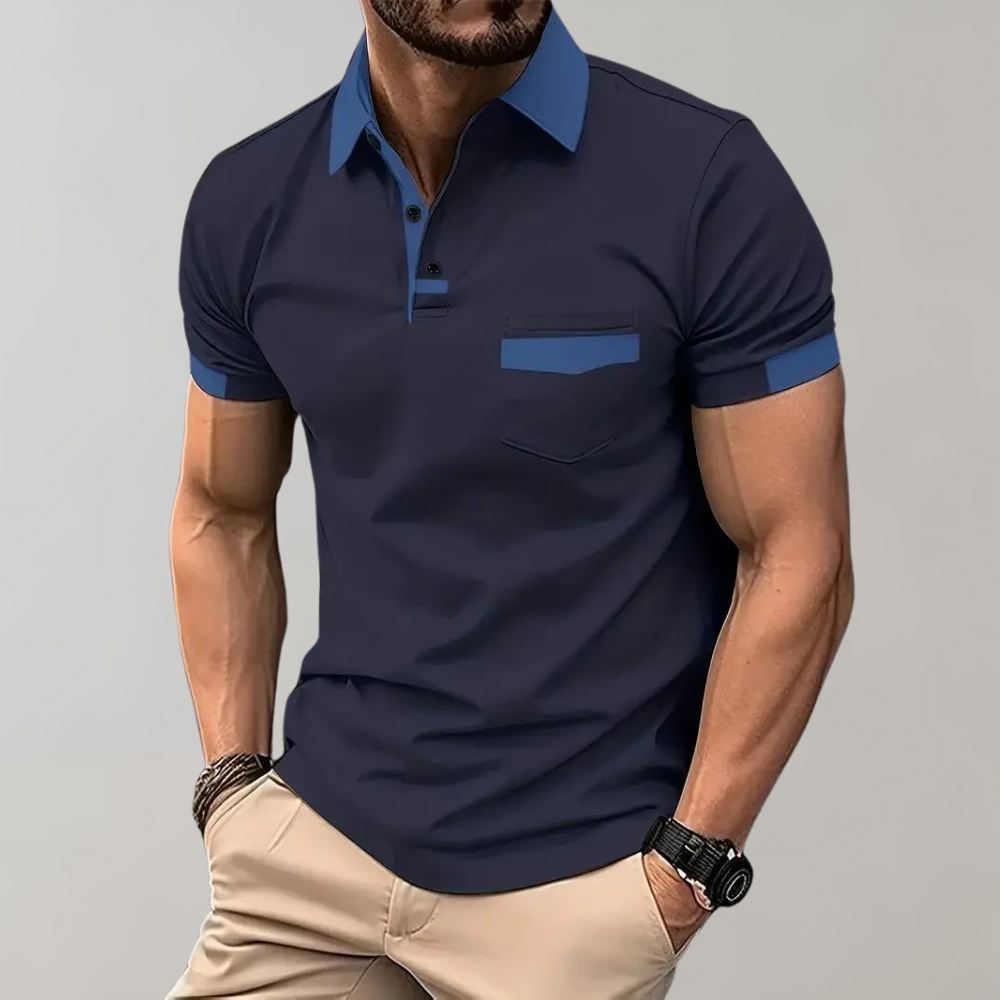 Marco - Camisa polo de algodão casual