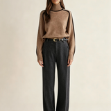 Maria™ | Pullover de Gola Alta Essencial