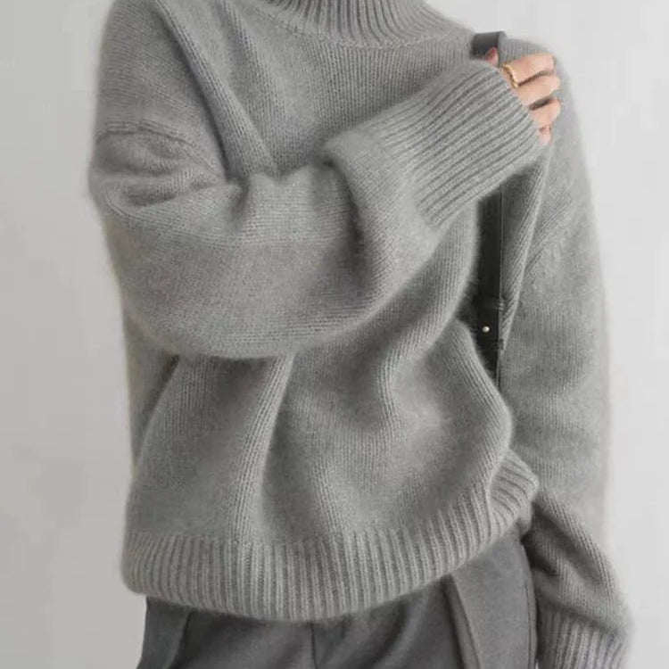 Isabella - Pullover de gola alta em cashmere