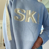 Pullover de gola alta em cashmere no estilo retro de esqui