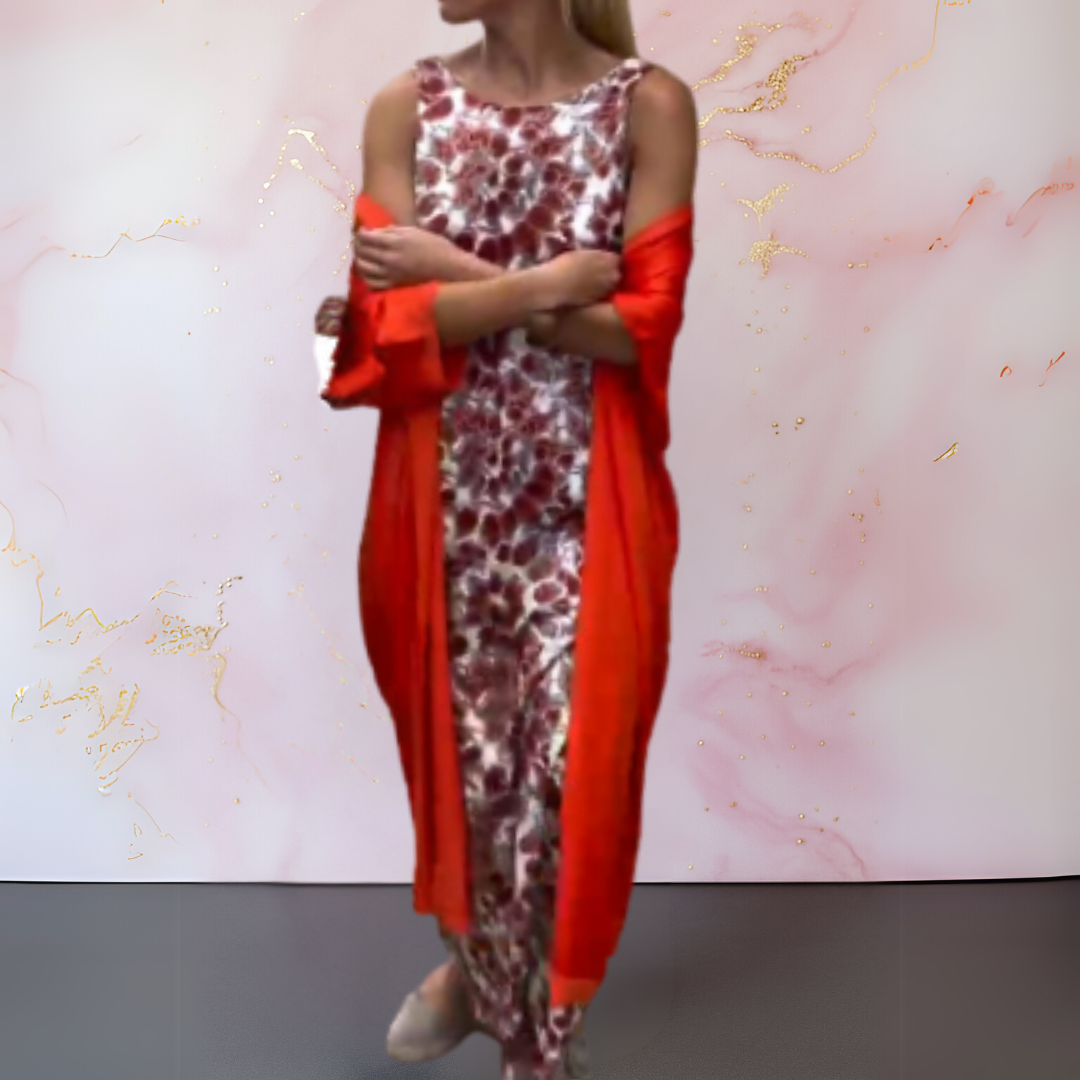 Melanie™ | Vestido Elegante com Cardigan