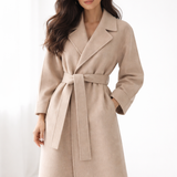 Joana | Casaco em lã com cinto