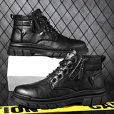 Bill | Botas de Tornozelo de Couro Chelsea Retro de Larga Largura