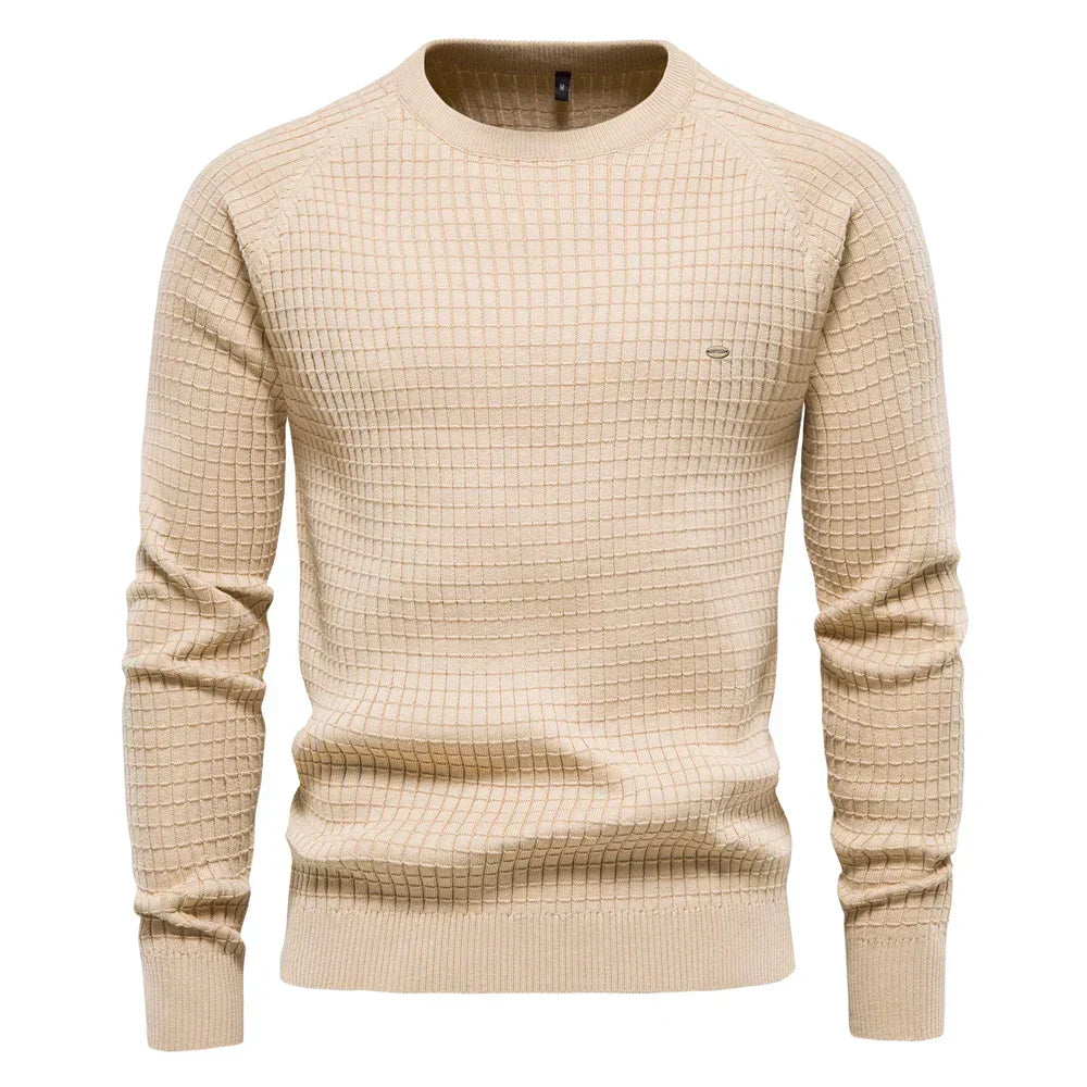 Thomas - Sweater Masculino com Padrão de Diamante