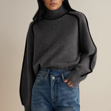 Maria™ | Pullover de Gola Alta Essencial