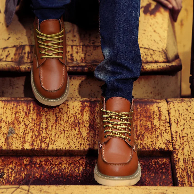 Dustin | Botas de Inverno de Couro Premium