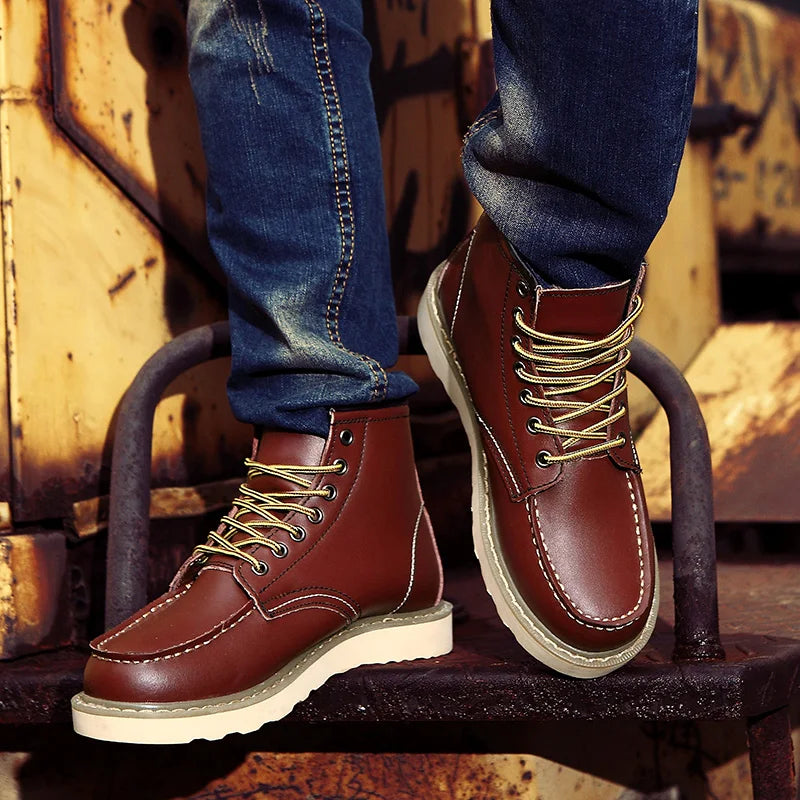 Dustin | Botas de Inverno de Couro Premium