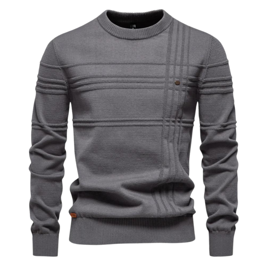 Richard - Sweater Masculino Estiloso com Design Xadrez
