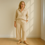 Yvonne™ | Conjunto de 2 peças - Blusa & Calças Largas