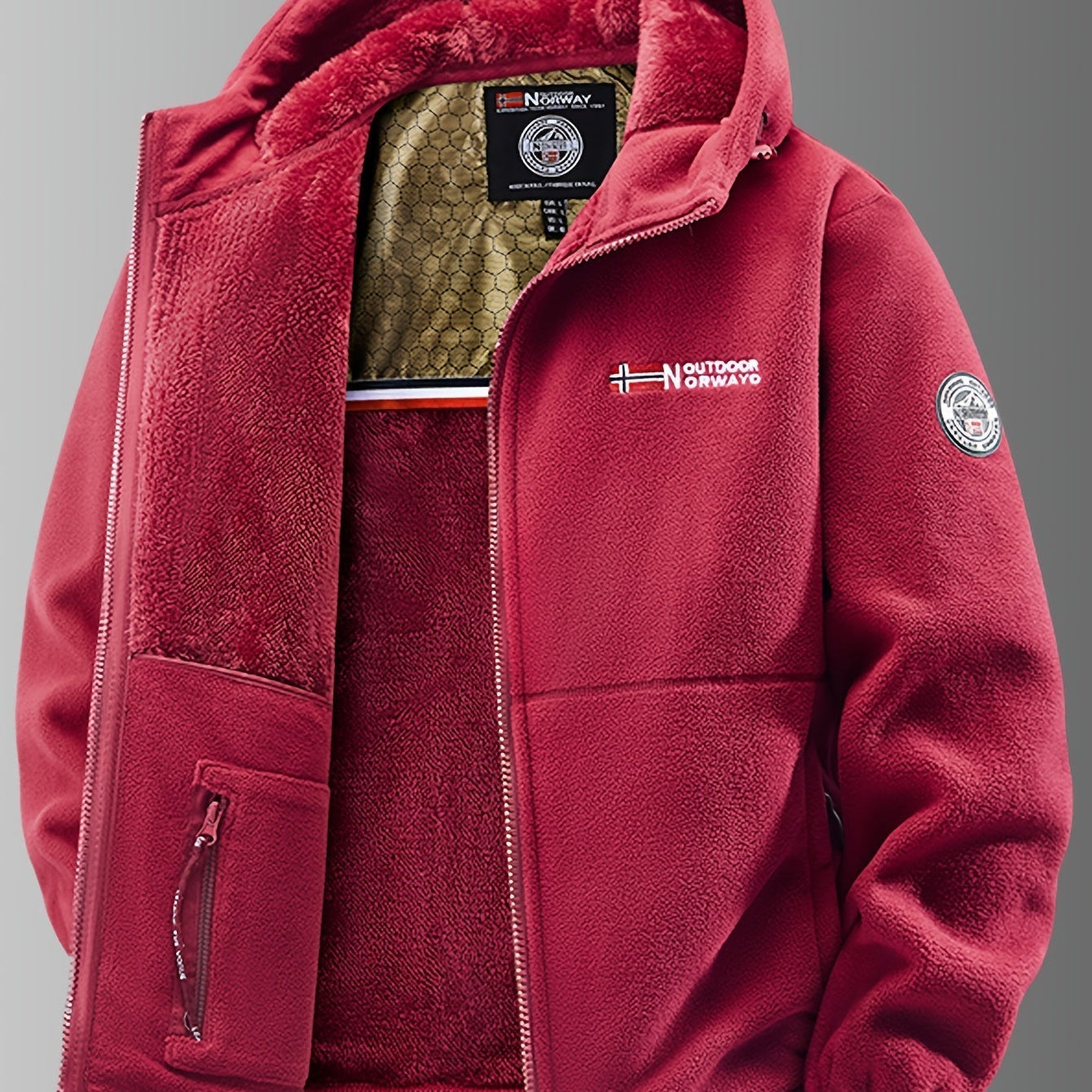 Natan | Casaco de Fleece Térmico com Capuz