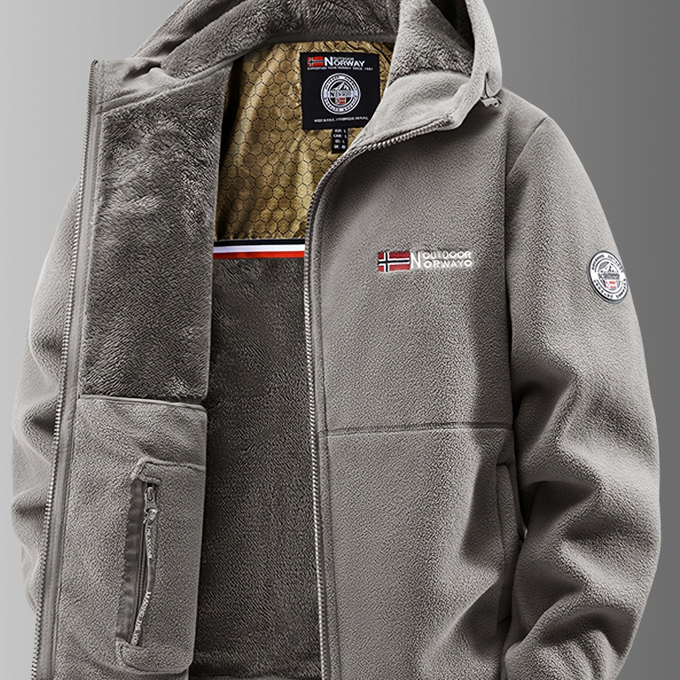 Natan | Casaco de Fleece Térmico com Capuz