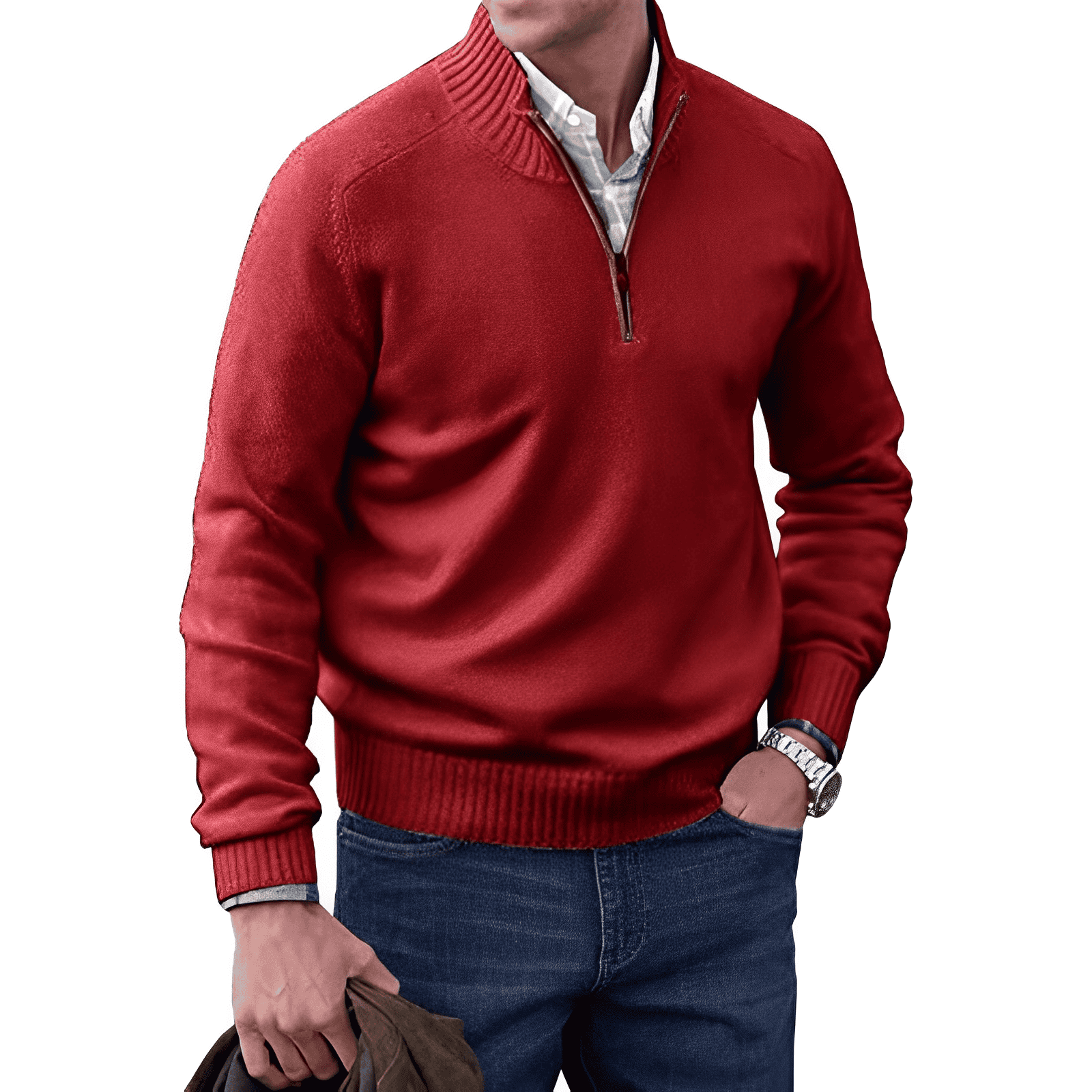 Theo™ | O Pullover Elegante com Zíper