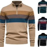 Ryan - Pullover Listrado com Zíper