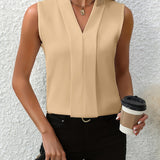 Annabel™ | Blusa Sem Mangas com Decote em V