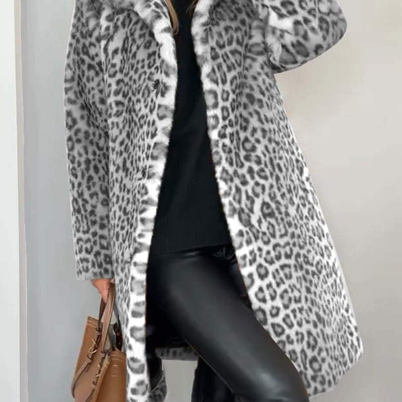 Graciela™ Casaco de Leopardo