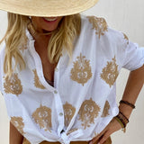 Simone™ | Blusa Chic Estilo Ibiza