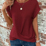 Ellis™ | Blusa Elegante com Decote Redondo