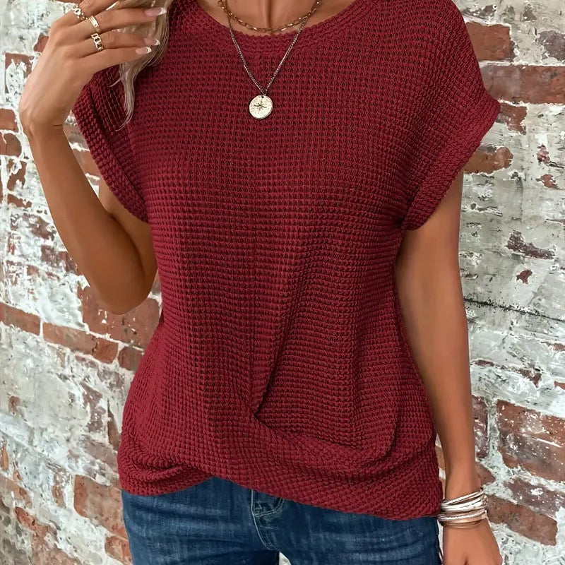 Ellis™ | Blusa Elegante com Decote Redondo